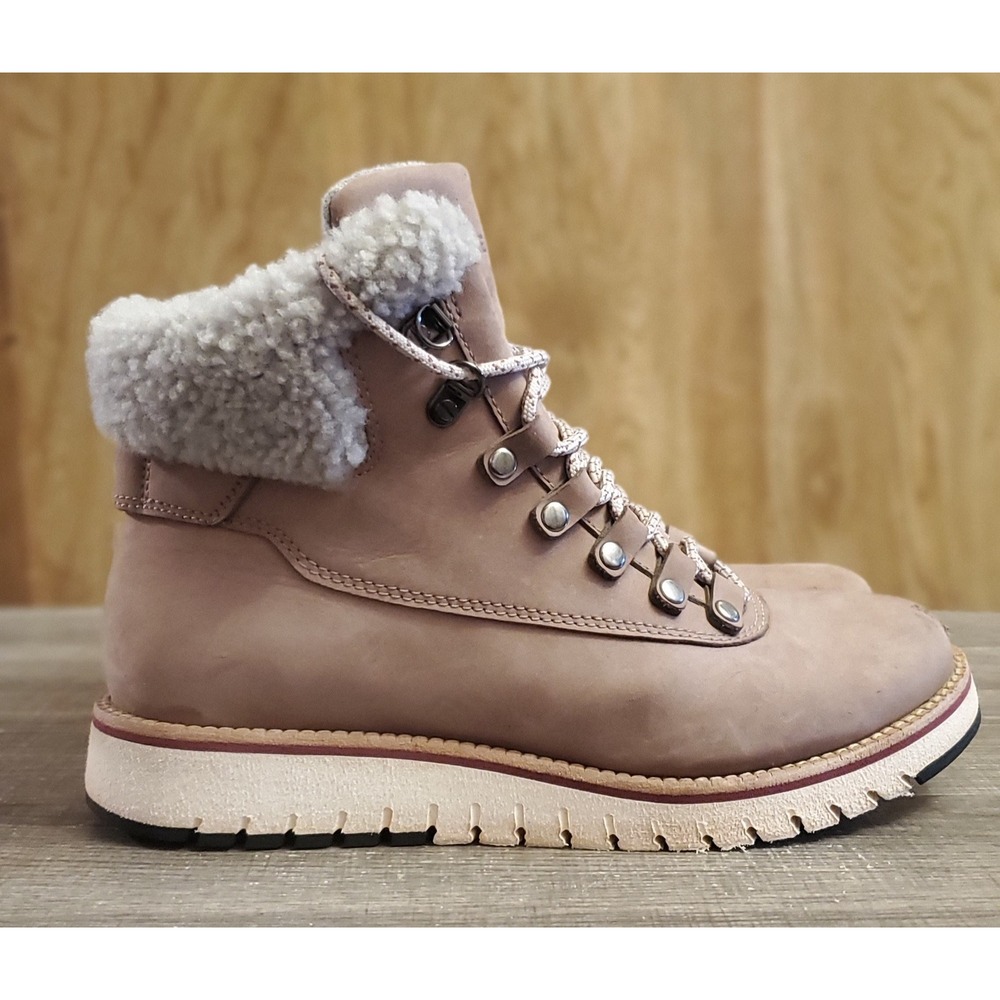 Cole Haan Zerogrand Explorer Waterproof Boots Women's Size 6.5 Pink